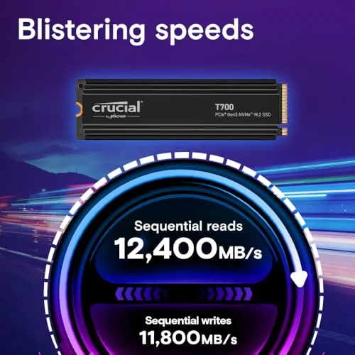 Disque SSD Interne Crucial T700 1 To - vue 2