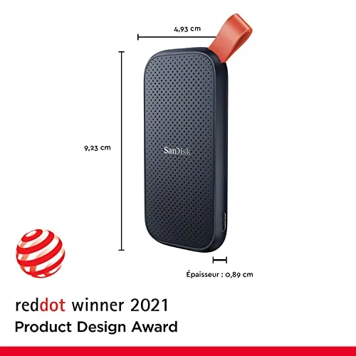Disque SSD portable SanDisk 1 To USB-C - vue 3