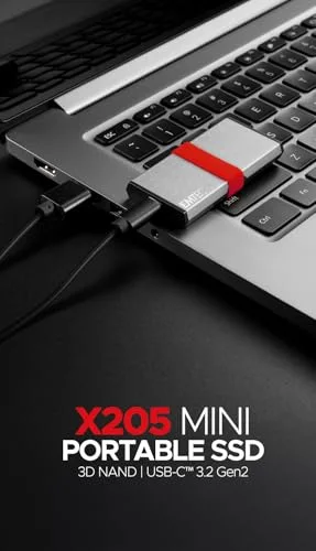 EMTEC X205 Mini SSD 256 Go Externe USB-C - vue 8
