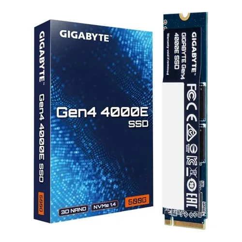 GIGABYTE Gen4 4000E 500 Go SSD M.2 - vue 5