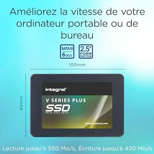 Integral INSSD512GS625V2P 512GB SSD 2.5" - vue 3