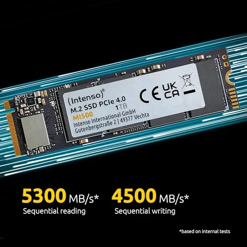 Intenso MI500 SSD 2 To PCIe 4.0 - vue 3