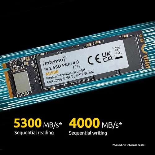 Intenso MI500 SSD 500 Go PCIe 4.0 - vue 3