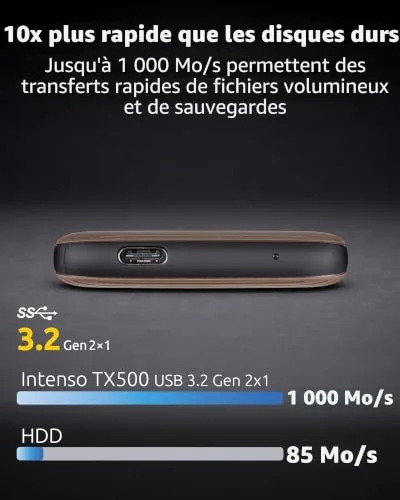 Intenso TX500 2 To SSD Externe - vue 2