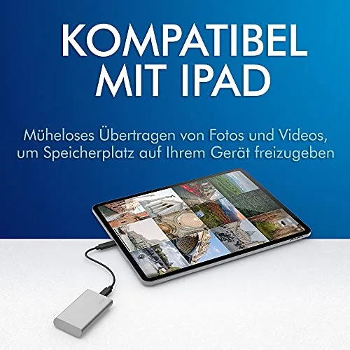 LaCie SSD portable 500 Go USB-C Argent - vue 7