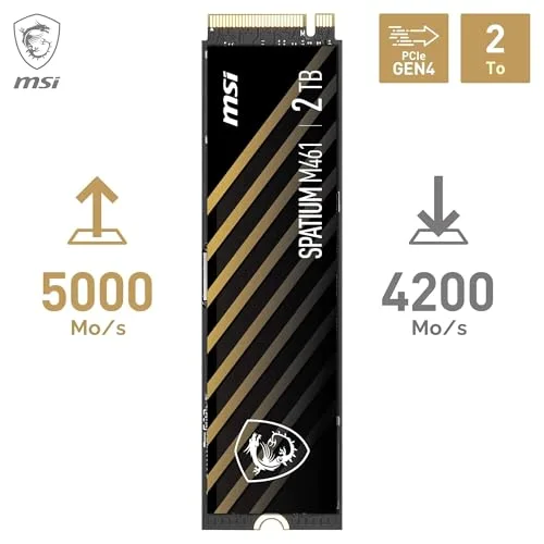 MSI SPATIUM M461 2 To - vue 2