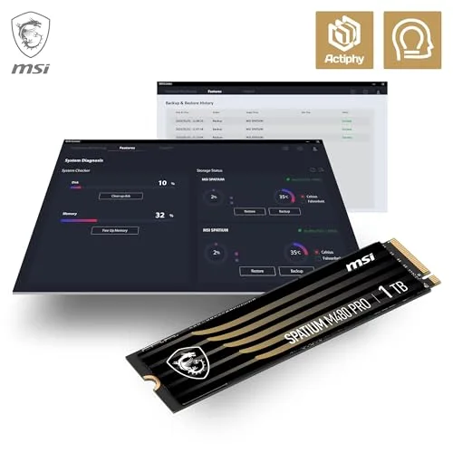 MSI SPATIUM M480 PRO 1 To SSD PCIe 4.0 - vue 7