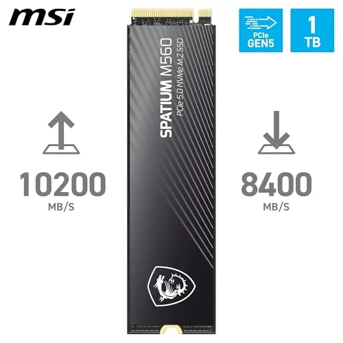MSI SPATIUM M560 1 To PCIe 5.0 - vue 2