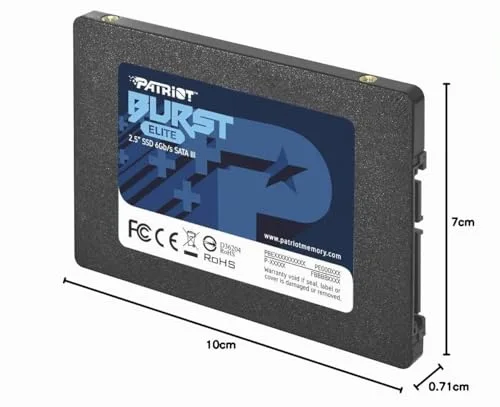Patriot Burst Elite 960Go SATA 2.5" - vue 6