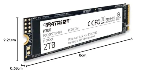 Patriot P300 2 TB SSD - vue 5