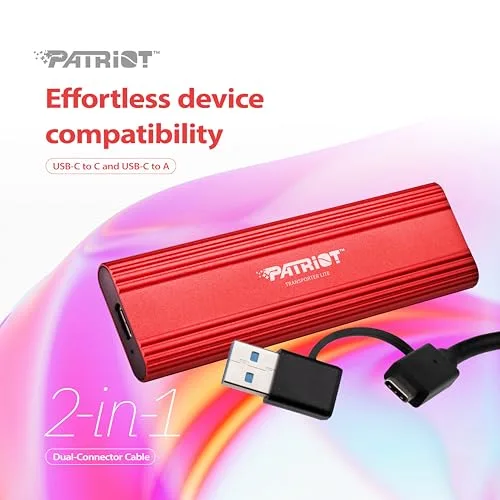 Patriot Transporter Lite 1TB SSD USB-C Rouge - vue 7