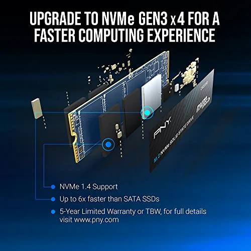 PNY CS2230 500 Go SSD M.2 NVMe - vue 4