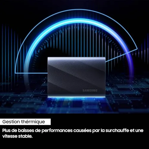 Samsung SSD Externe T9 4 To Noir - vue 7