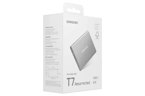Samsung T7 Resurrected 4TB SSD Externe - vue 5