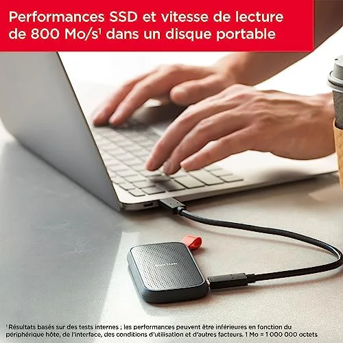 SanDisk E30 2 To SSD Externe - vue 4