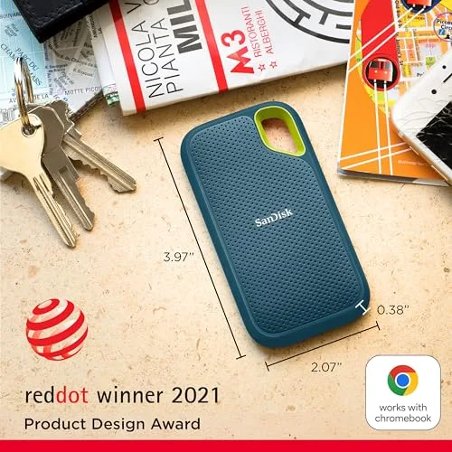 SanDisk Extreme Portable SSD V2 2TB - vue 2