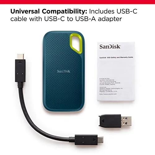 SanDisk Extreme Portable SSD V2 2TB - vue 3