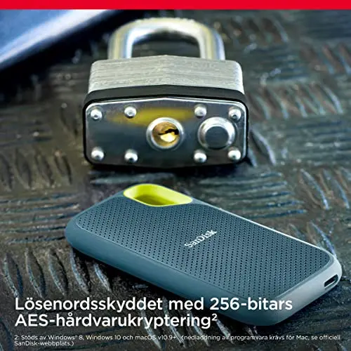SanDisk Extreme V2 1TB SSD USB-C - vue 2