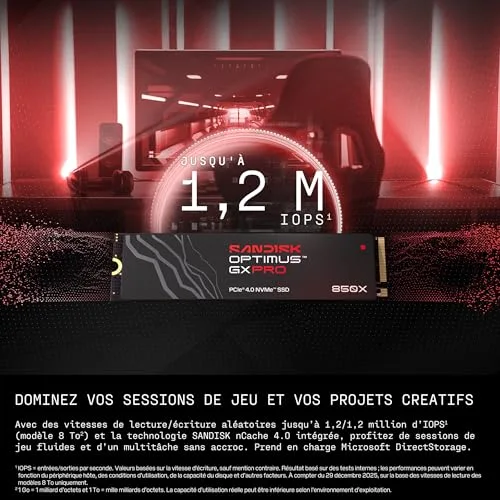 SanDisk Optimus GX PRO 850X 2 To - vue 2