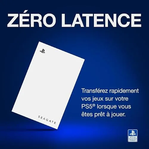 Seagate Game Drive PS5 SSD 1TB Blanc - vue 5