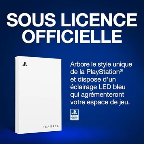 Seagate Game Drive PS5 SSD 1TB Blanc - vue 8
