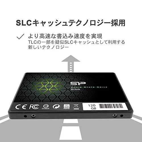 Silicon Power Slim S56 120GB SSD - vue 3