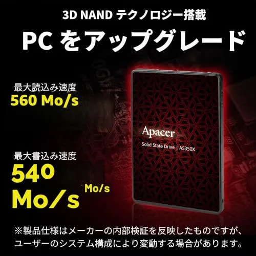 SSD Apacer AS350X 1TB SATA - vue 2