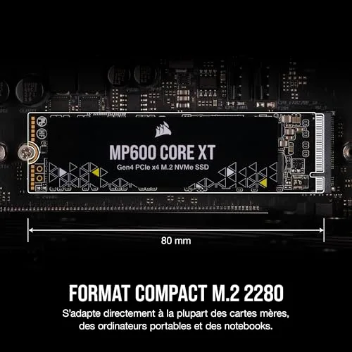 SSD Corsair MP600 CORE XT 1 To - vue 5