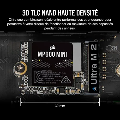 SSD Corsair MP600 MINI 1 To - vue 6