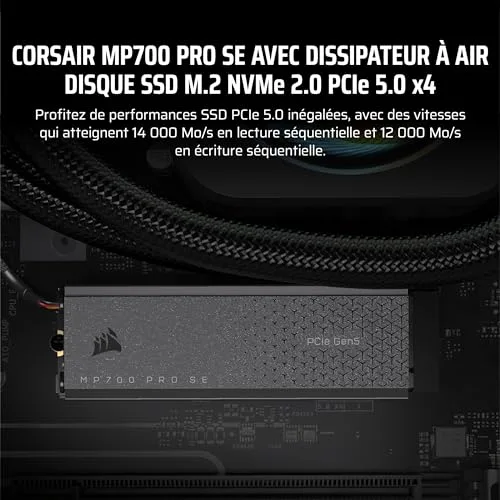 SSD Corsair MP700 PRO SE 2 To - vue 2