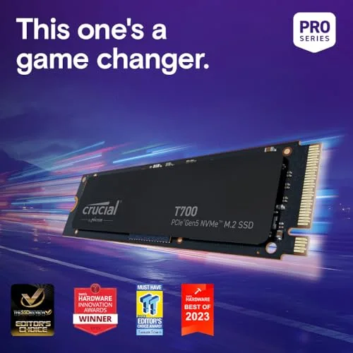 SSD Crucial T700 2 To PCIe 5.0 - vue 6