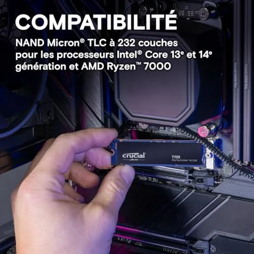 SSD Crucial T705 1 To PCIe 5.0 - vue 7
