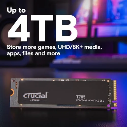 SSD Crucial T705 2 To PCIe 5.0 - vue 6