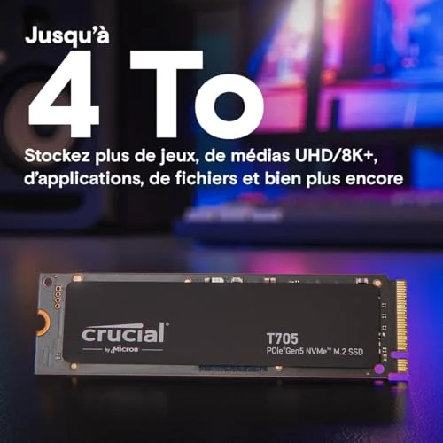 SSD Crucial T705 2 To PCIe 5.0 - vue 8