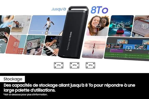 SSD Externe Samsung T5 EVO 2 To - vue 9