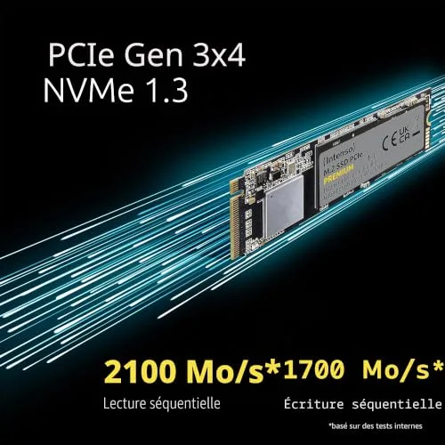 SSD Intenso 3835460 1TB M.2 NVMe - vue 3