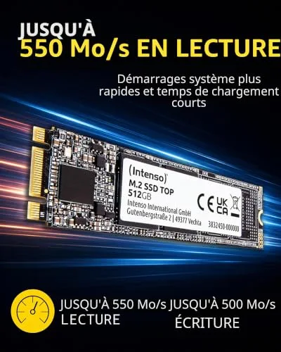 SSD Intenso Top Performance 1 TB M.2 SATA - vue 2