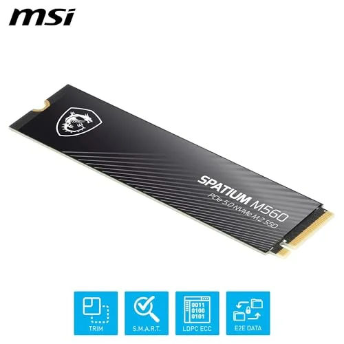SSD MSI SPATIUM M560 2 To PCIe 5.0 - vue 6
