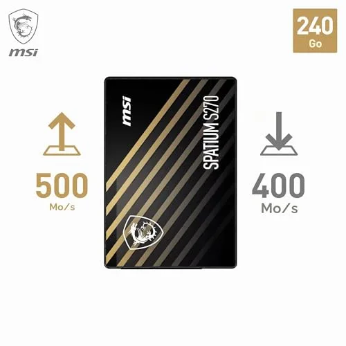 SSD MSI SPATIUM S270 240 Go - vue 4