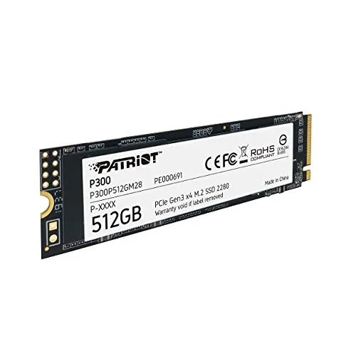 SSD Patriot P300 512Go M.2 NVMe - vue 4