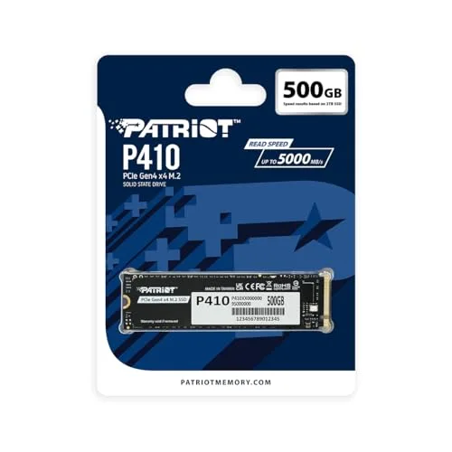 SSD Patriot P410 500GB PCIe 4.0 - vue 4