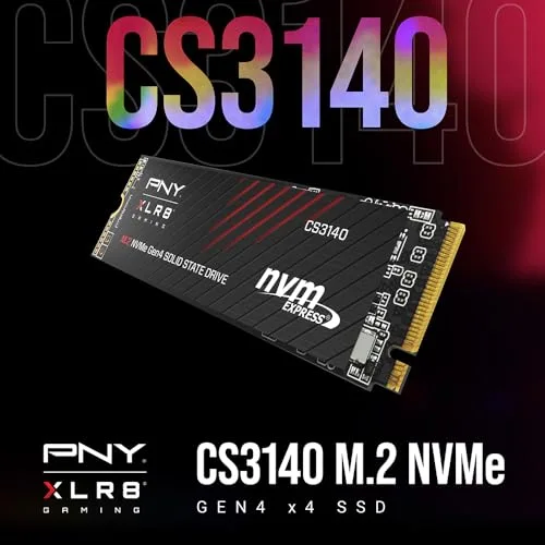 SSD PNY XLR8 CS3140 4To M.2 NVMe 7500Mo/s - vue 2