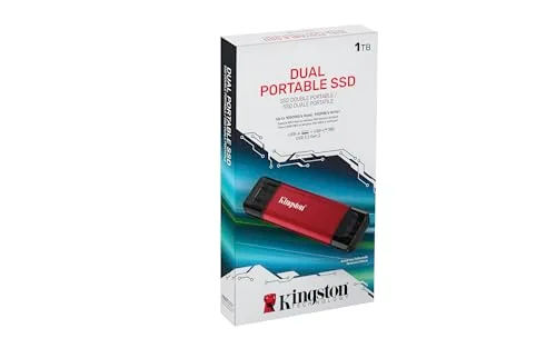 SSD Portable Kingston 1TB USB-A/C 1050MB/s - vue 5