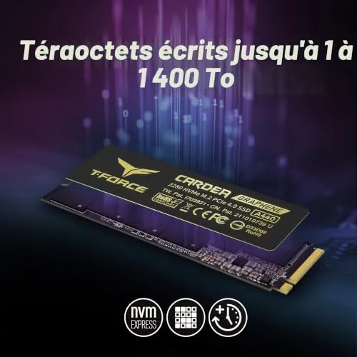 SSD Team Group CARDEA A440 2 To PCIe Gen4 - vue 6