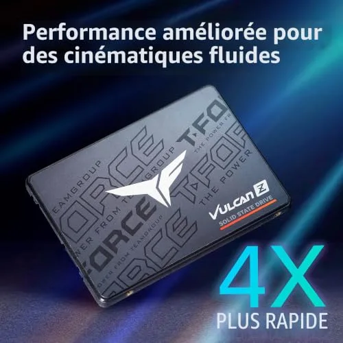 SSD Team Group T-FORCE VULCAN Z 256 Go - vue 4