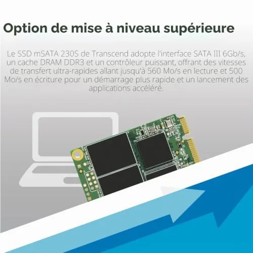 SSD Transcend 230S 128GB mSATA - vue 4