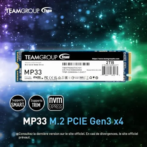 Team Group MP33 512 Go SSD M.2 NVMe - vue 3