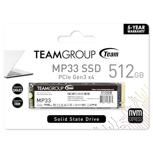 Team Group MP33 512 Go SSD M.2 NVMe - vue 5