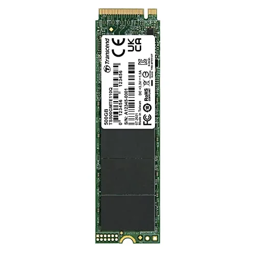 Transcend 110Q SSD 500 Go M.2 NVMe - vue 2