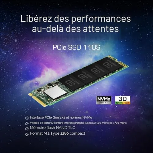 Transcend 110S SSD 512 Go M.2 NVMe - vue 3